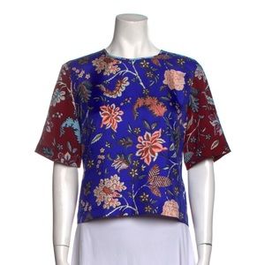 DVF Floral Silk Tee